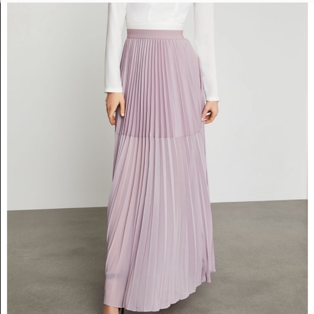 Bcbg Tisa pleated maxi skirt